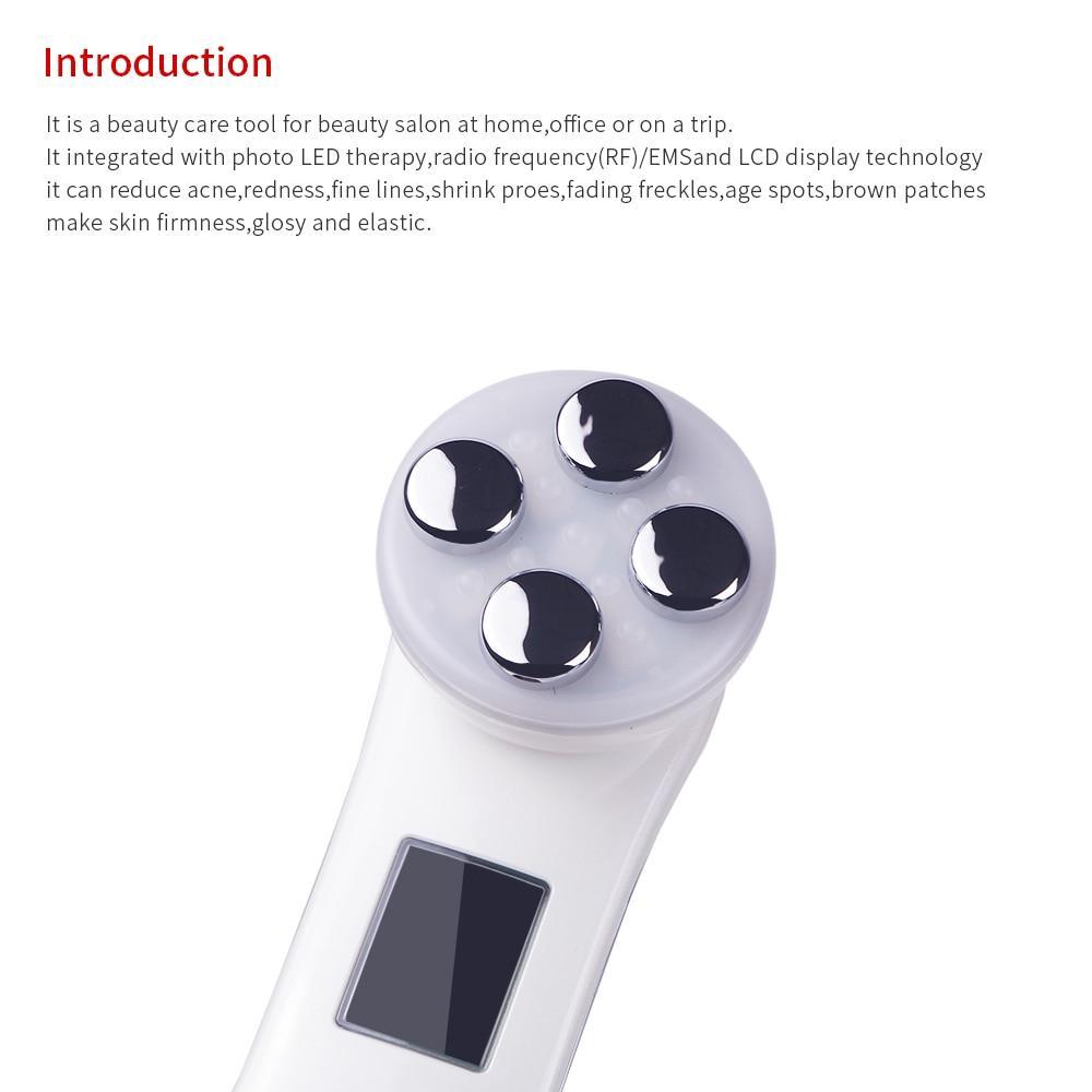 Aparelho Tratamento Fototerapia Facial Led -  5 em 1